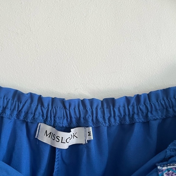 Misslook Blue Embroidery Aztec Long Cover Up - Picture 7 of 7